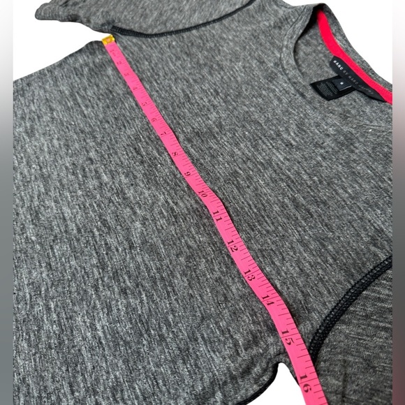 MARC BY MARC JACOBS Grey Short Sleeve Scoop Bottom Linen Tee Sz S - Picture 7 of 9